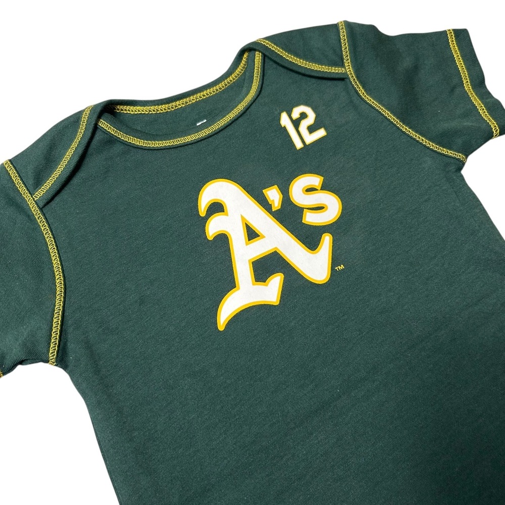 NEW Oakland Athletics A's Bodysuit Infant 18M Green Sean Murphy 12 Baseball